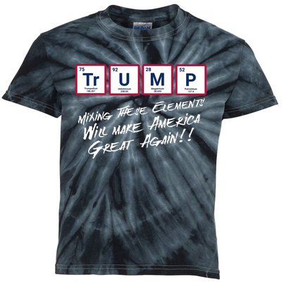 Mixing Trump Elements 2024 Kids Tie-Dye T-Shirt