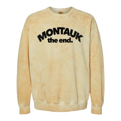 Montauk The End Long Island The Hamptons New York Summer Colorblast Crewneck Sweatshirt