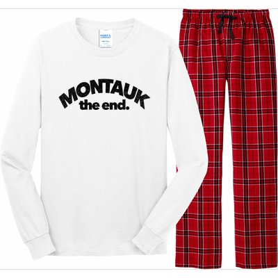 Montauk The End Long Island The Hamptons New York Summer Long Sleeve Pajama Set