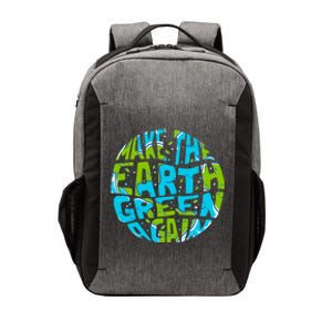 Make The Earth Green Again Earth Day & Climate Strike Gift Vector Backpack