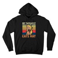 My Therapist Eats Hay Horse Lover Equestrian Horse Rider Hoodie