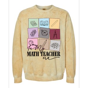 Math Teacher Era Colorblast Crewneck Sweatshirt