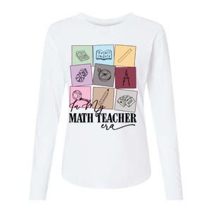 Math Teacher Era Womens Cotton Relaxed Long Sleeve T-Shirt