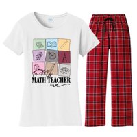 Math Teacher Era Women's Flannel Pajama Set