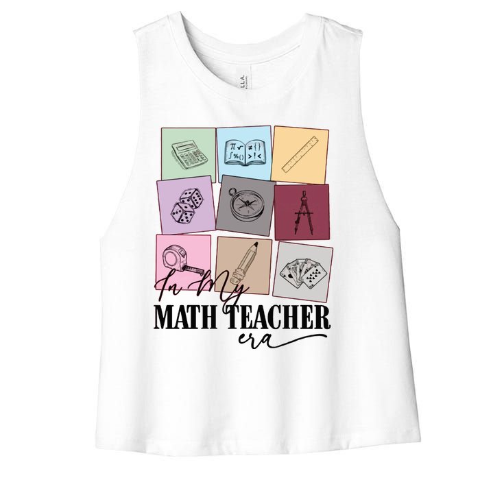 Math Teacher Era Women's Racerback Cropped Tank