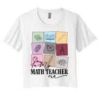 Math Teacher Era Women's Crop Top Tee