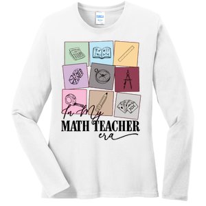 Math Teacher Era Ladies Long Sleeve Shirt