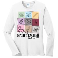 Math Teacher Era Ladies Long Sleeve Shirt