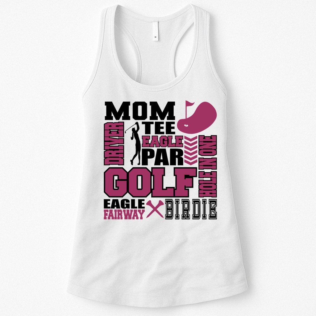 Mom Tee Eagle Par Golf Gift For Mother's Day Womens Tank Top