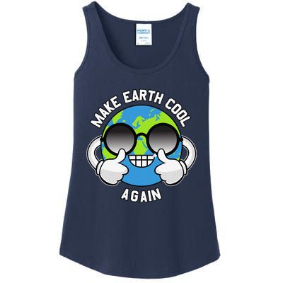 Make The Earth Cool Again Global Warming Awareness Clothing Ladies Essential Tank