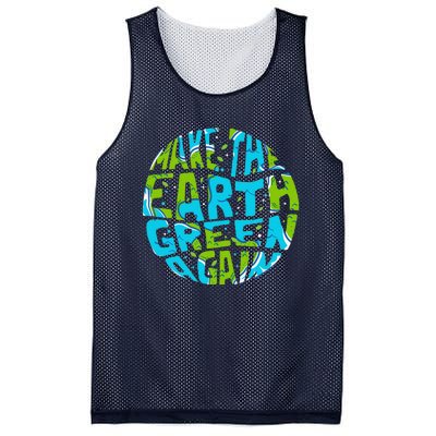 Make The Earth Green Again Earth Day & Climate Strike Gift Mesh Reversible Basketball Jersey Tank