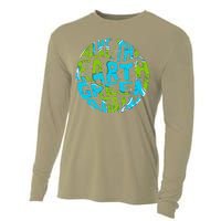 Make The Earth Green Again Earth Day & Climate Strike Gift Cooling Performance Long Sleeve Crew