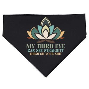 My Third Eye Can See Straight Through Your Shit USA-Made Doggie Bandana