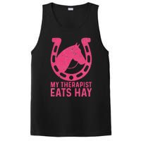 My Therapist Eats Hay Horse Equestrian Lover PosiCharge Competitor Tank