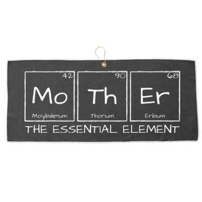 Mother The Essential Element Mom Periodic Table Chemist Large Microfiber Waffle Golf Towel