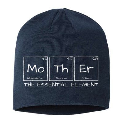 Mother The Essential Element Mom Periodic Table Chemist Sustainable Beanie