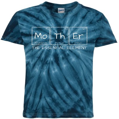 Mother The Essential Element Mom Periodic Table Chemist Kids Tie-Dye T-Shirt