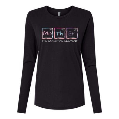 Mother The Essential Element Mom Periodic Table Chemist Womens Cotton Relaxed Long Sleeve T-Shirt