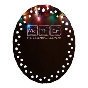 Mother The Essential Element Mom Periodic Table Chemist Ceramic Oval Ornament