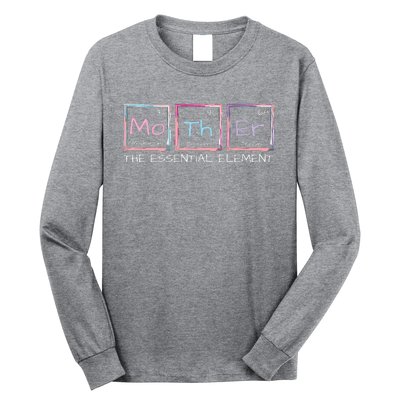 Mother The Essential Element Mom Periodic Table Chemist Long Sleeve Shirt