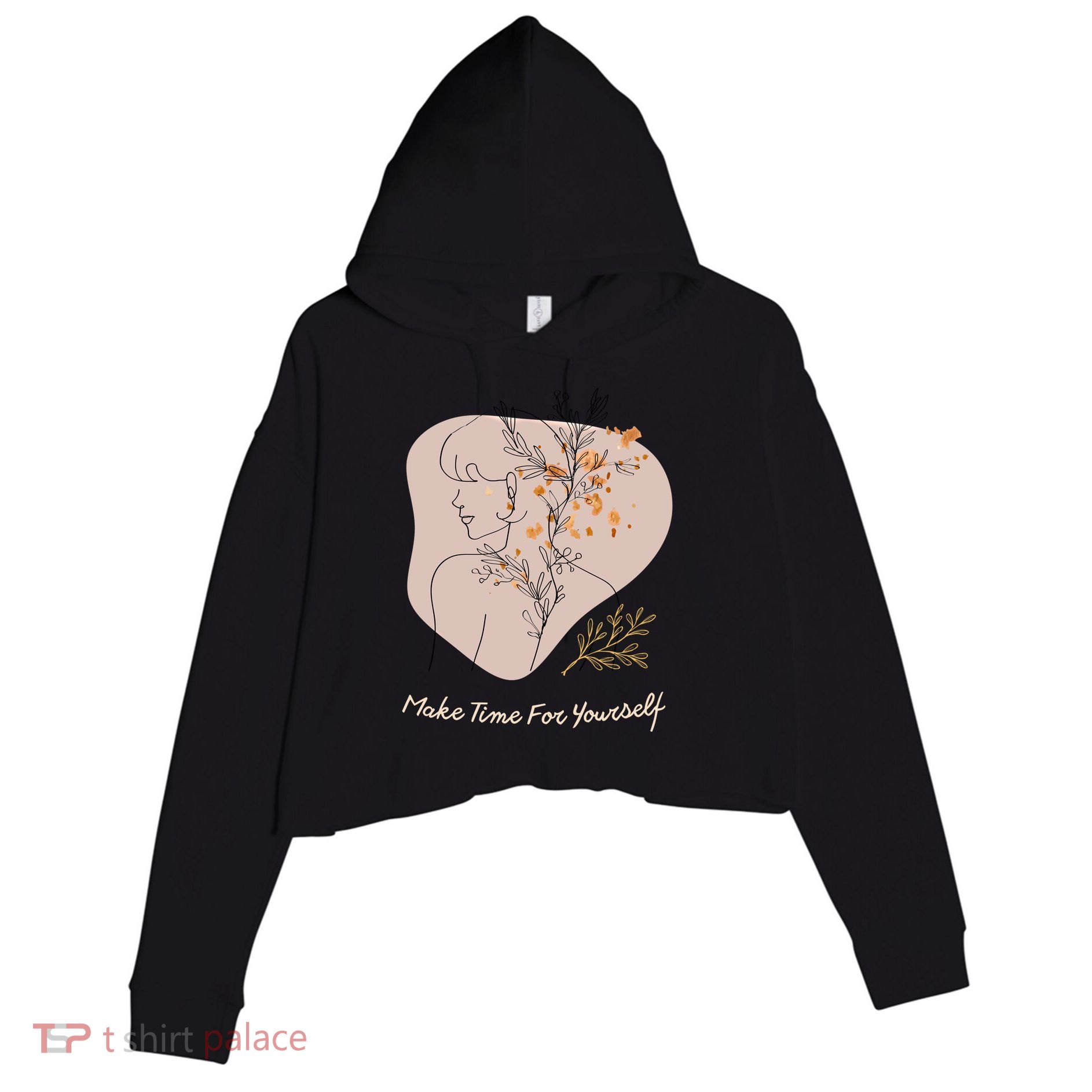 Make Time For Yours Sfunny Giftlove Promotion To Feel Better Gift Crop Fleece Hoodie