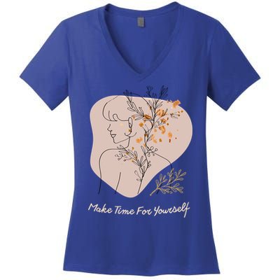 Make Time For Yours Sfunny Giftlove Promotion To Feel Better Gift Women's V-Neck T-Shirt