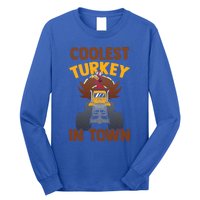 Monster Truck Funny Coolest Turkey In Town Thanksgiving Gift Long Sleeve Shirt