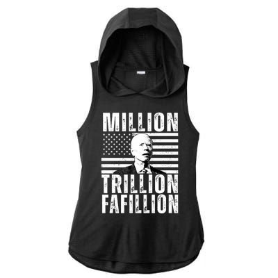 Million Trillion Fafillion Confused Biden Funny Ladies PosiCharge Tri-Blend Wicking Draft Hoodie Tank