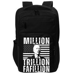 Million Trillion Fafillion Confused Biden Funny Impact Tech Backpack