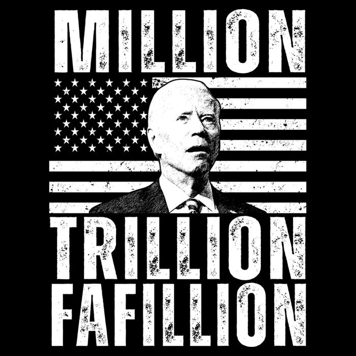 Million Trillion Fafillion Confused Biden Funny 7-Panel Snapback Hat
