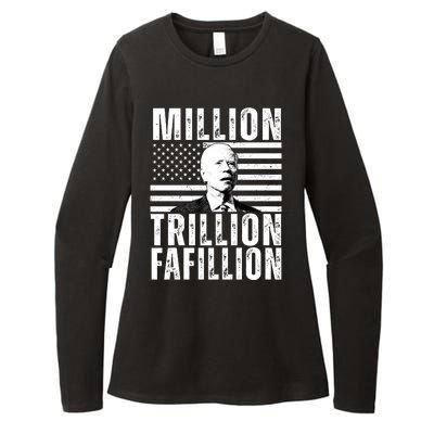 Million Trillion Fafillion Confused Biden Funny Womens CVC Long Sleeve Shirt