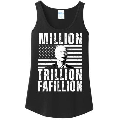 Million Trillion Fafillion Confused Biden Funny Ladies Essential Tank