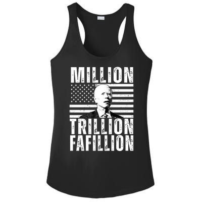 Million Trillion Fafillion Confused Biden Funny Ladies PosiCharge Competitor Racerback Tank