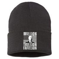 Million Trillion Fafillion Confused Biden Funny Sustainable Knit Beanie