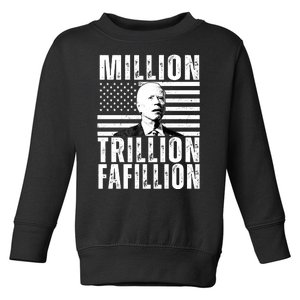 Million Trillion Fafillion Confused Biden Funny Toddler Sweatshirt