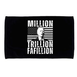 Million Trillion Fafillion Confused Biden Funny Microfiber Hand Towel