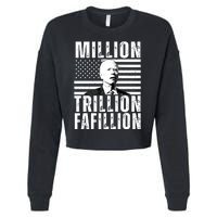 Million Trillion Fafillion Confused Biden Funny Cropped Pullover Crew