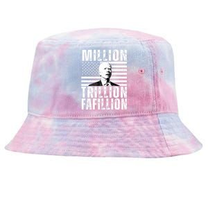 Million Trillion Fafillion Confused Biden Funny Tie-Dyed Bucket Hat