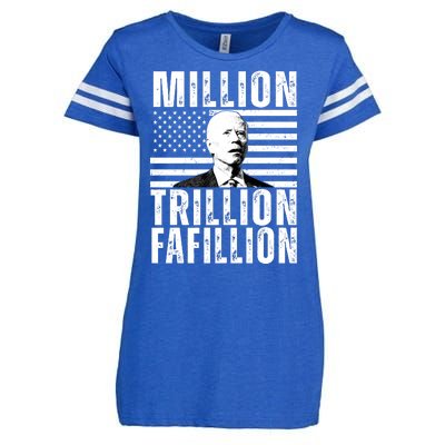 Million Trillion Fafillion Confused Biden Funny Enza Ladies Jersey Football T-Shirt