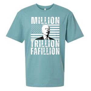 Million Trillion Fafillion Confused Biden Funny Sueded Cloud Jersey T-Shirt