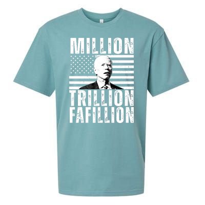 Million Trillion Fafillion Confused Biden Funny Sueded Cloud Jersey T-Shirt