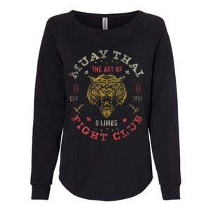 Muay Thai Fighter Twin Tiger Art Of 8 Limbs Womens California Wash Sweatshirt