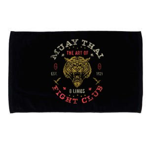 Muay Thai Fighter Twin Tiger Art Of 8 Limbs Microfiber Hand Towel