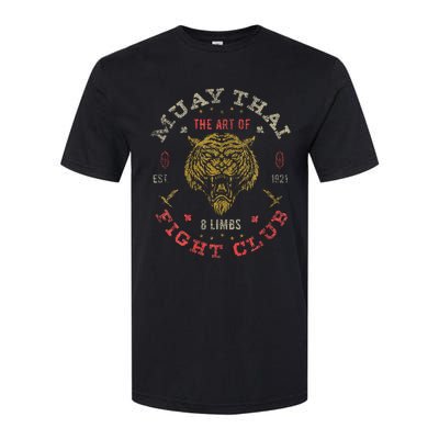 Muay Thai Fighter Twin Tiger Art Of 8 Limbs Softstyle CVC T-Shirt