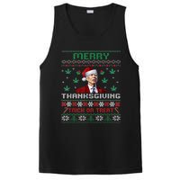 Merry Thanksgiving Funny Joe Biden Christmas Ugly Sweater PosiCharge Competitor Tank