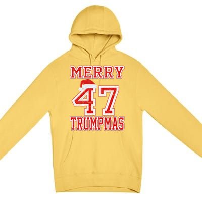 Merry Trumpmas Funny Santa Trump 47th President Christmas Premium Pullover Hoodie