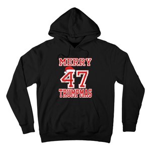 Merry Trumpmas Funny Santa Trump 47th President Christmas Hoodie