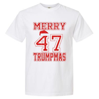 Merry Trumpmas Funny Santa Trump 47th President Christmas Garment-Dyed Heavyweight T-Shirt