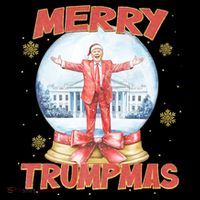 Merry Trumpmas Funny Santa Claus Trump President Christmas Tall T-Shirt