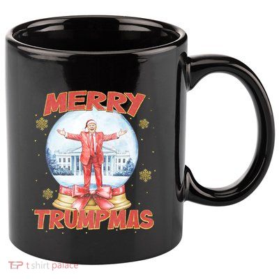 Merry Trumpmas Funny Santa Claus Trump President Christmas 11oz C Handle Ceramic Mug